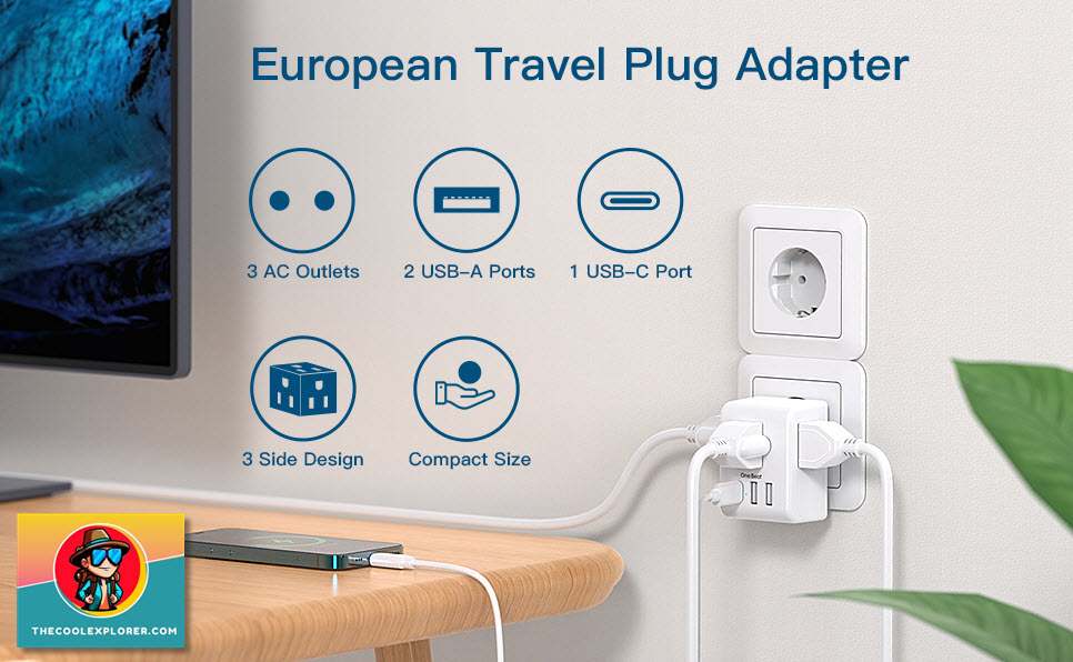 One Beat European Travel Plug Adapter